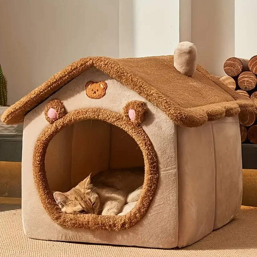 Paw-some Hideaway: Portable Puppy Fortress & Cat Napping Oasis for Tiny Furry Royals!