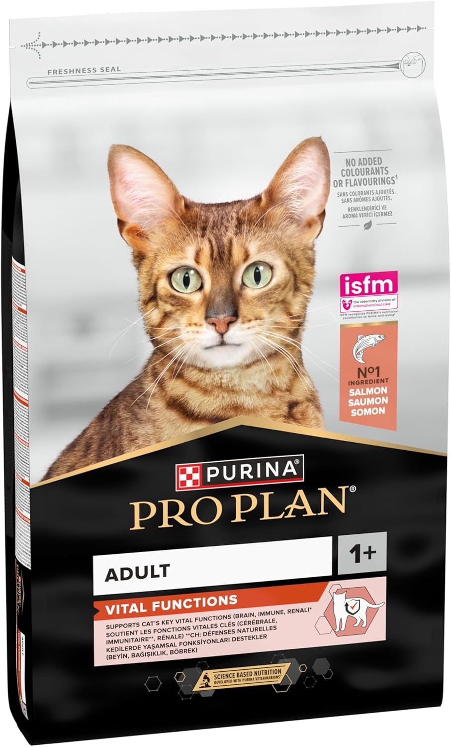 Purina Pro Plan Vital Function Crocchette Gatti Adulti Ricco in Salmone 10Kg
