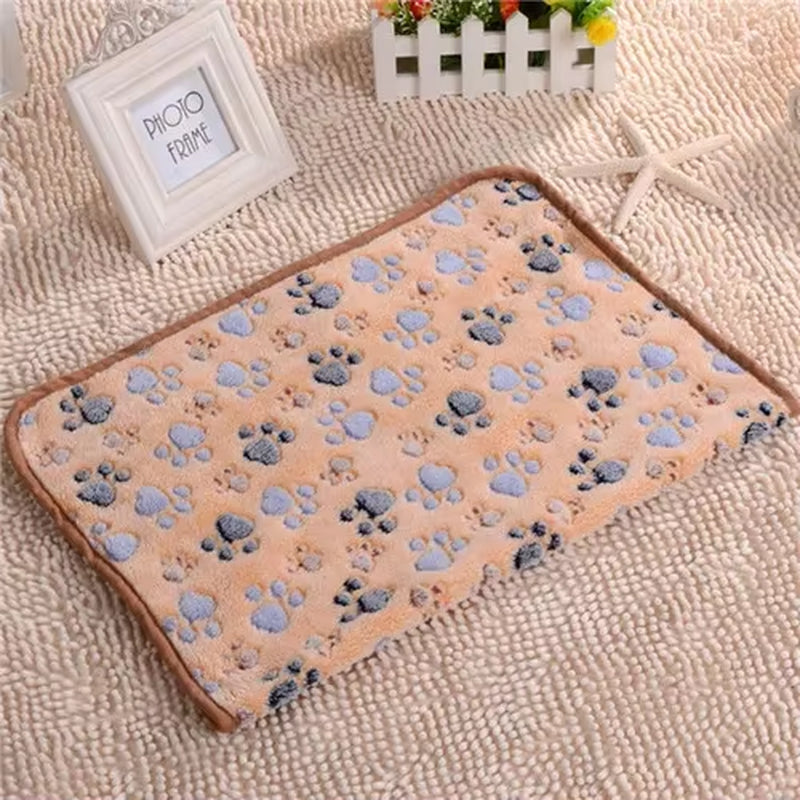 3 Sizes Cute Warm Pet Bed Mat Cover Towel Handcrafted Cat Dog Fleece Winter Blanket for Small Medium Big Dogs Puppy Pet Supplies