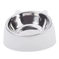 1/2/5Pcs Cat Bowl Creative Inclined Kitten Puppy Food Feeding Bowls Stainless Steel Cats Drinking Feeder Pet Dogs Cats Feeders
