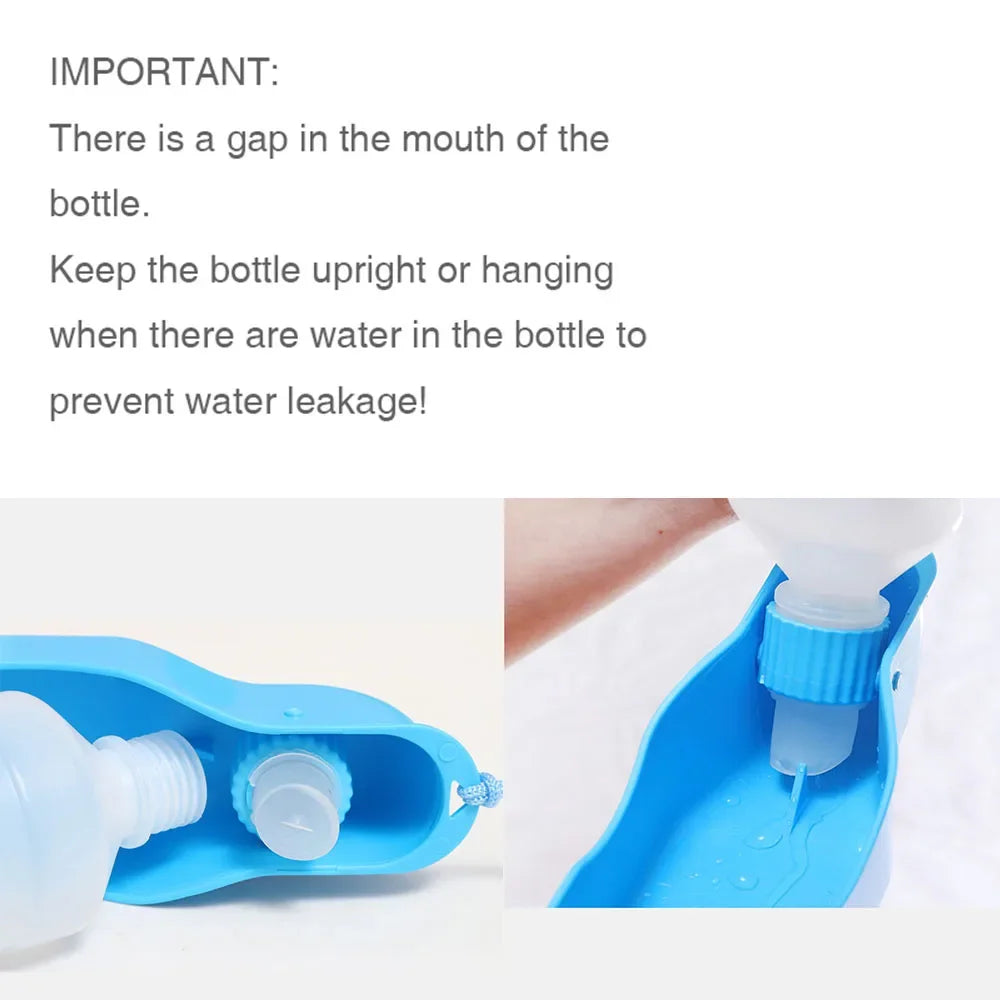 Pet Dog Water Bottle 250Ml 500Ml Plastic Portable Folding Drinker for Pets Outdoor Travel Drinking Water Feeder Bowl Cat Drinker