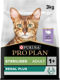Purina Pro Plan Sterilised Renal plus Crocchette Gatti Adulti Ricco in Tacchino 3Kg