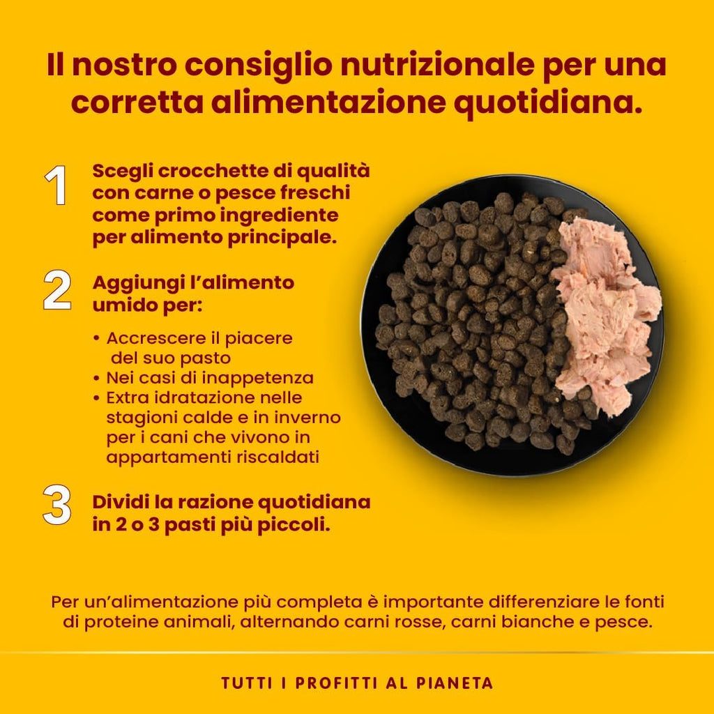 HFC Natural - Alimento Umido per Cani - Vitello Con Prosciutto - Qualità Human Grade, Senza Glutine - 95G, Confezione Da 24