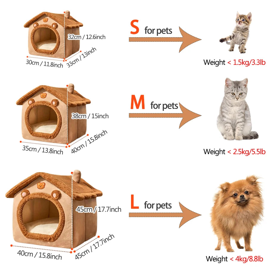 Paw-some Hideaway: Portable Puppy Fortress & Cat Napping Oasis for Tiny Furry Royals!