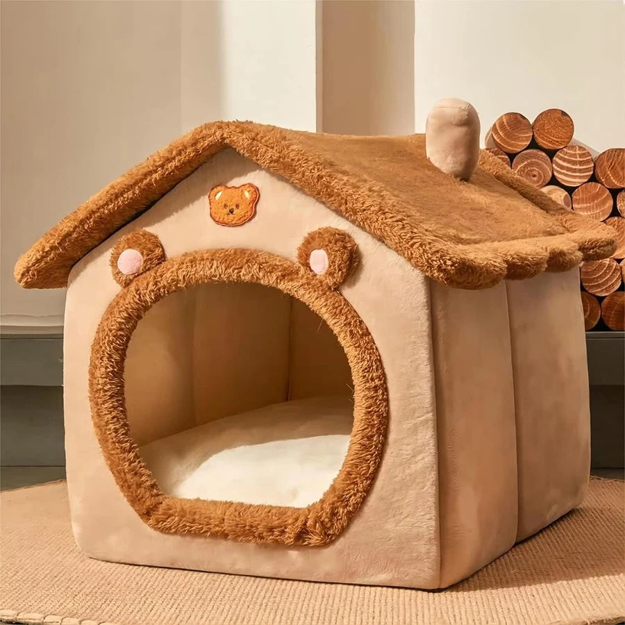 Paw-some Hideaway: Portable Puppy Fortress & Cat Napping Oasis for Tiny Furry Royals!