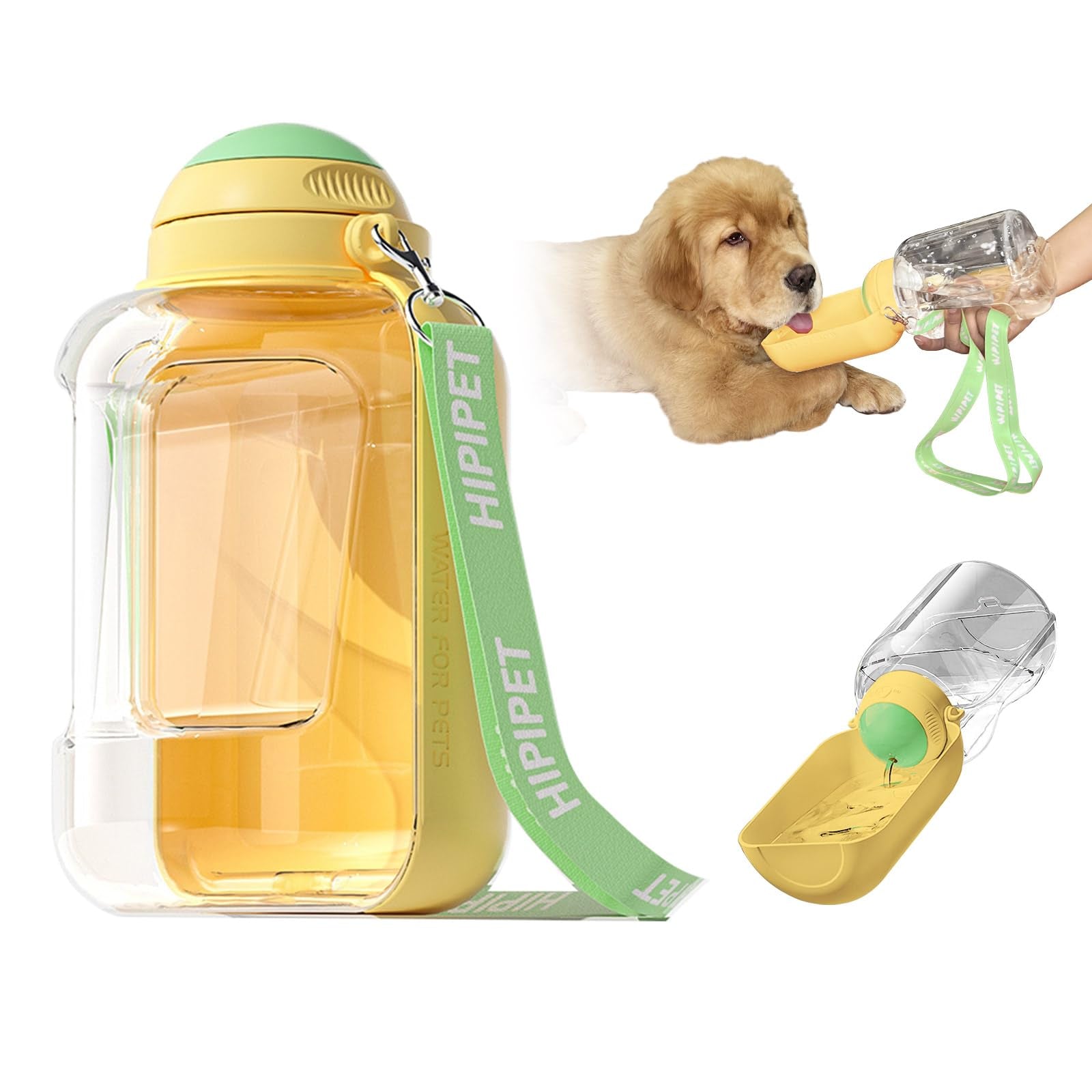 2 in 1 Dog Large Capacity Pets Out Drinking Pot Cat Water Dispenser Portable Water Cup Water and Food Integrated Bowl Pet Products