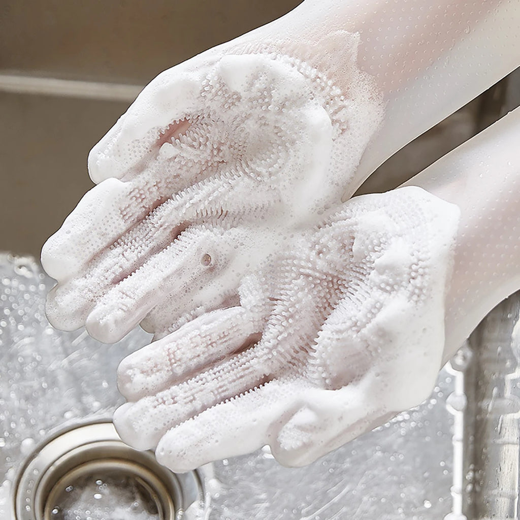 Furry Wizard's Scrubby Mitts: Turn Your Pooch into a Pristine Pup While Doubling as a Slippery Sponge for Grubby Dishes!
