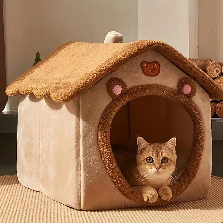 Paw-some Hideaway: Portable Puppy Fortress & Cat Napping Oasis for Tiny Furry Royals!