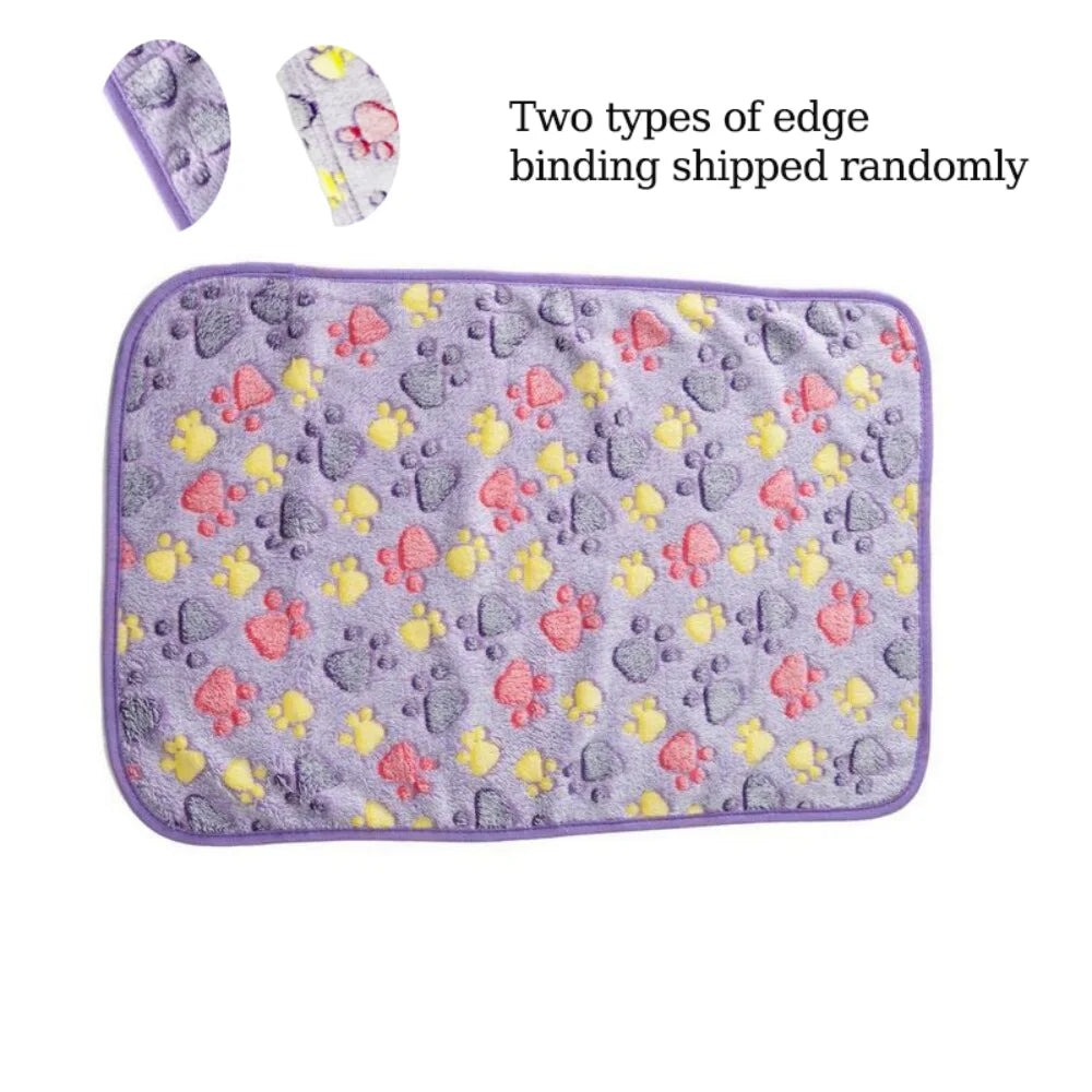 3 Sizes Cute Warm Pet Bed Mat Cover Towel Handcrafted Cat Dog Fleece Winter Blanket for Small Medium Big Dogs Puppy Pet Supplies
